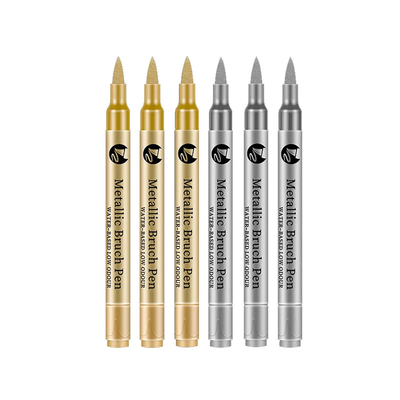 Gold & Silver Paint Marker Pens – 2 to 12 Pack