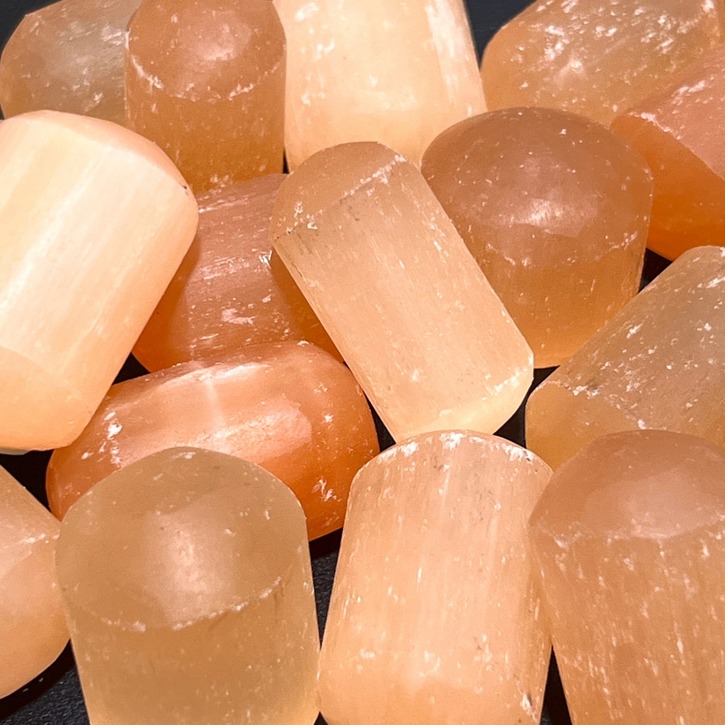 Orange Red Selenite Crystal Stones Wholesale | Imagination Station