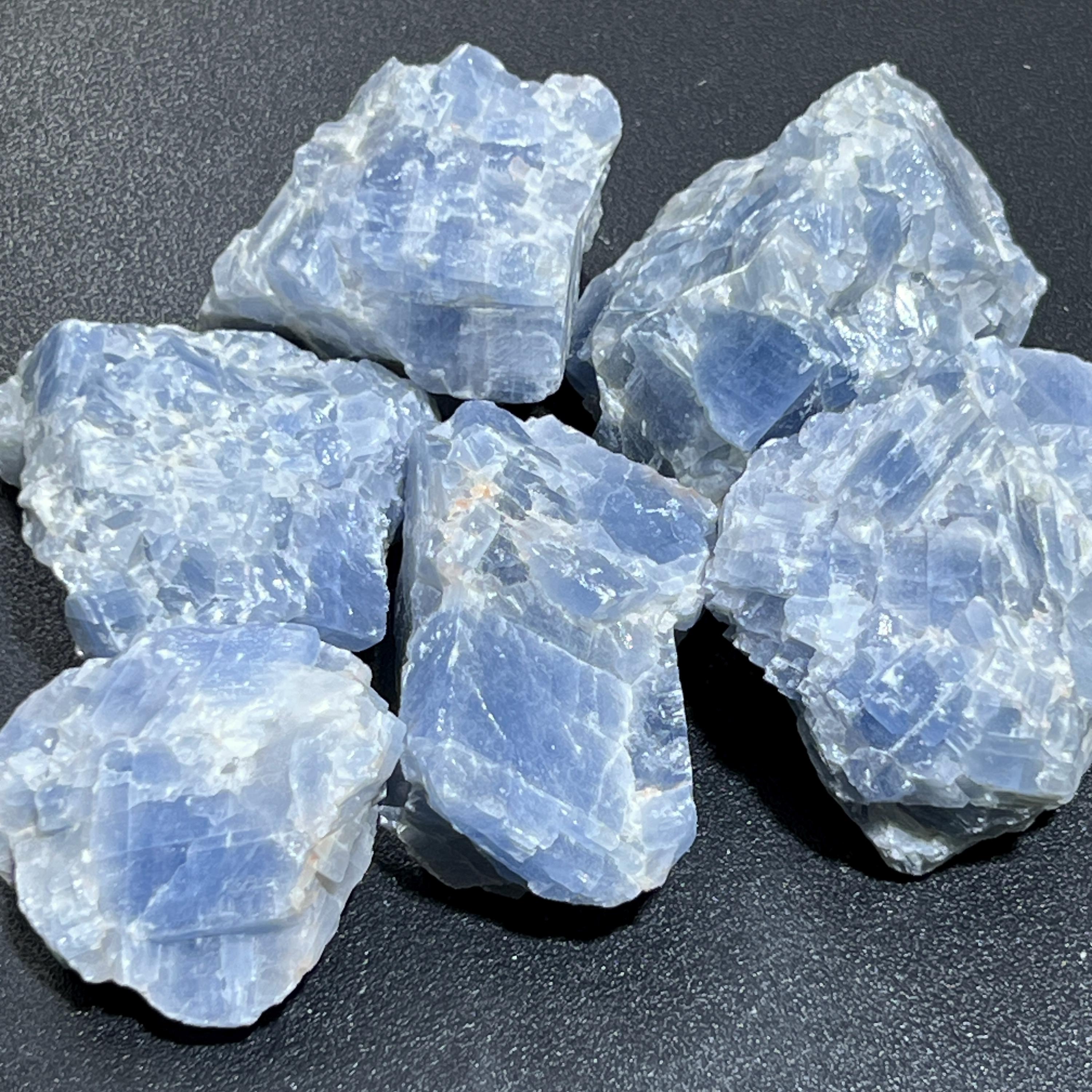 Blue Calcite Raw Crystal Stones Imagination Station