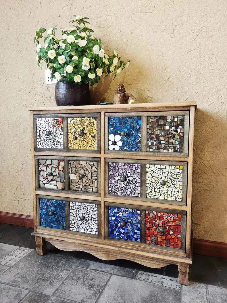 Stained Glass Mosaic Tile Set | 20 Color Options | Art Supplies