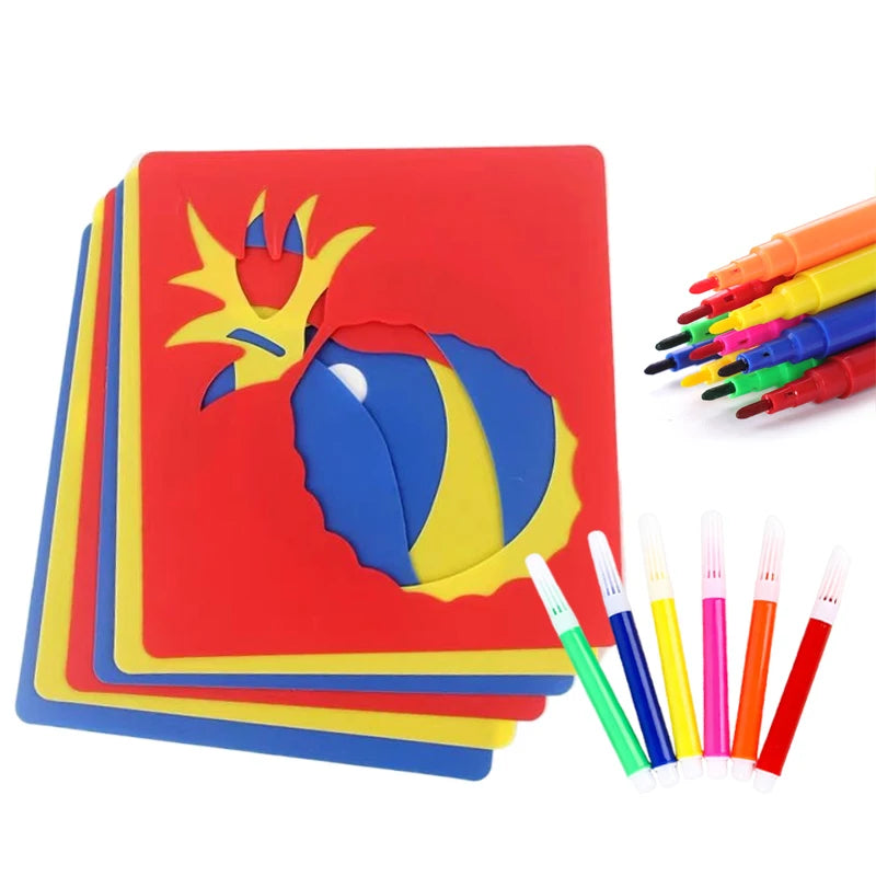 Painting Templates Set – 10 or 20 Piece Stencil Kit for Art