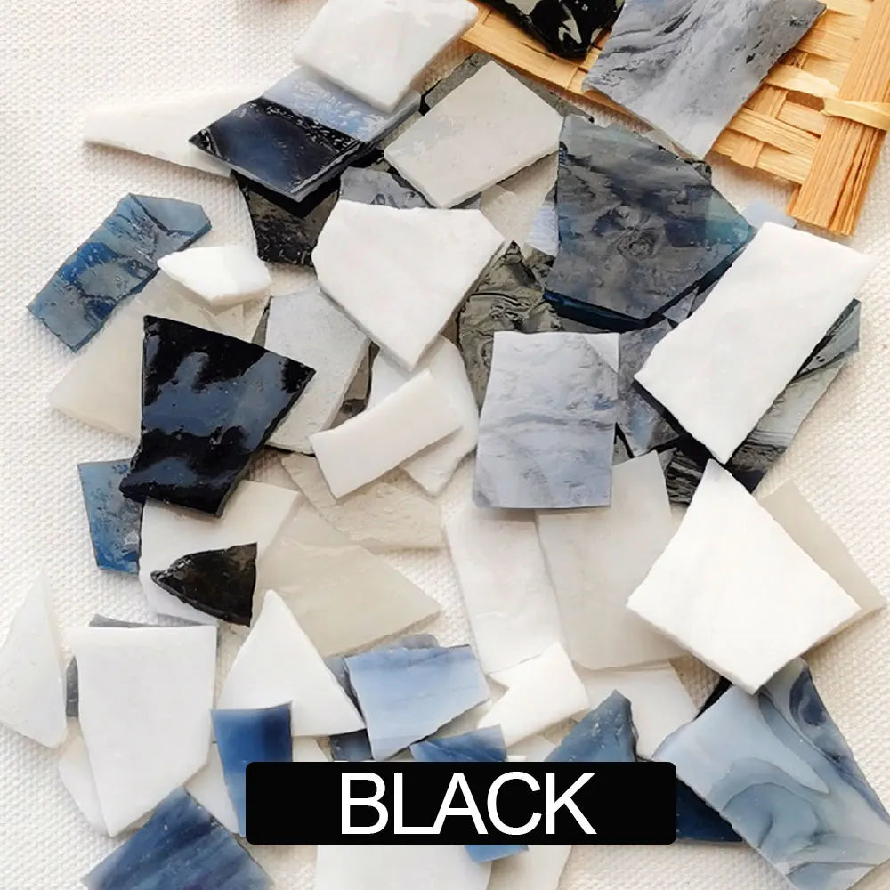 Stained Glass Mosaic Tile Set | 20 Color Options | Art Supplies