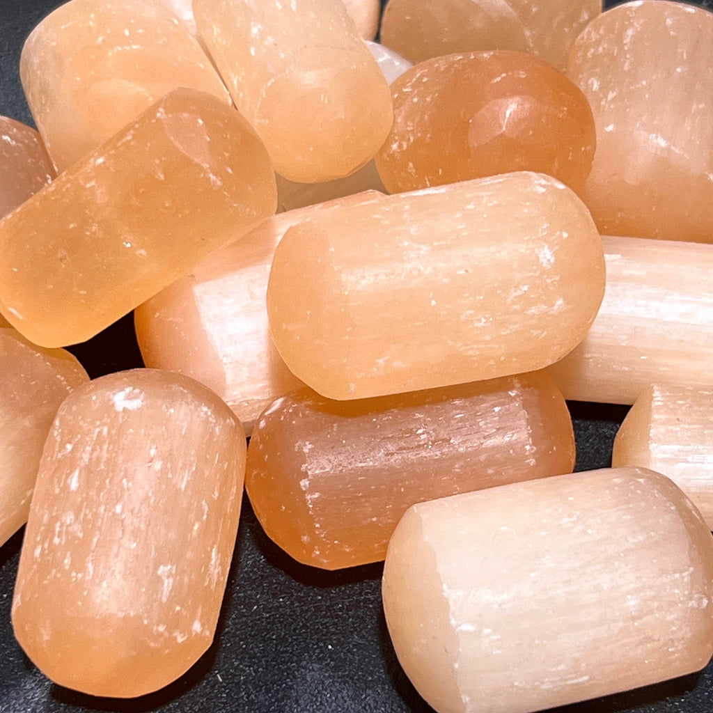 Orange Red Selenite Crystal Stones Wholesale | Imagination Station