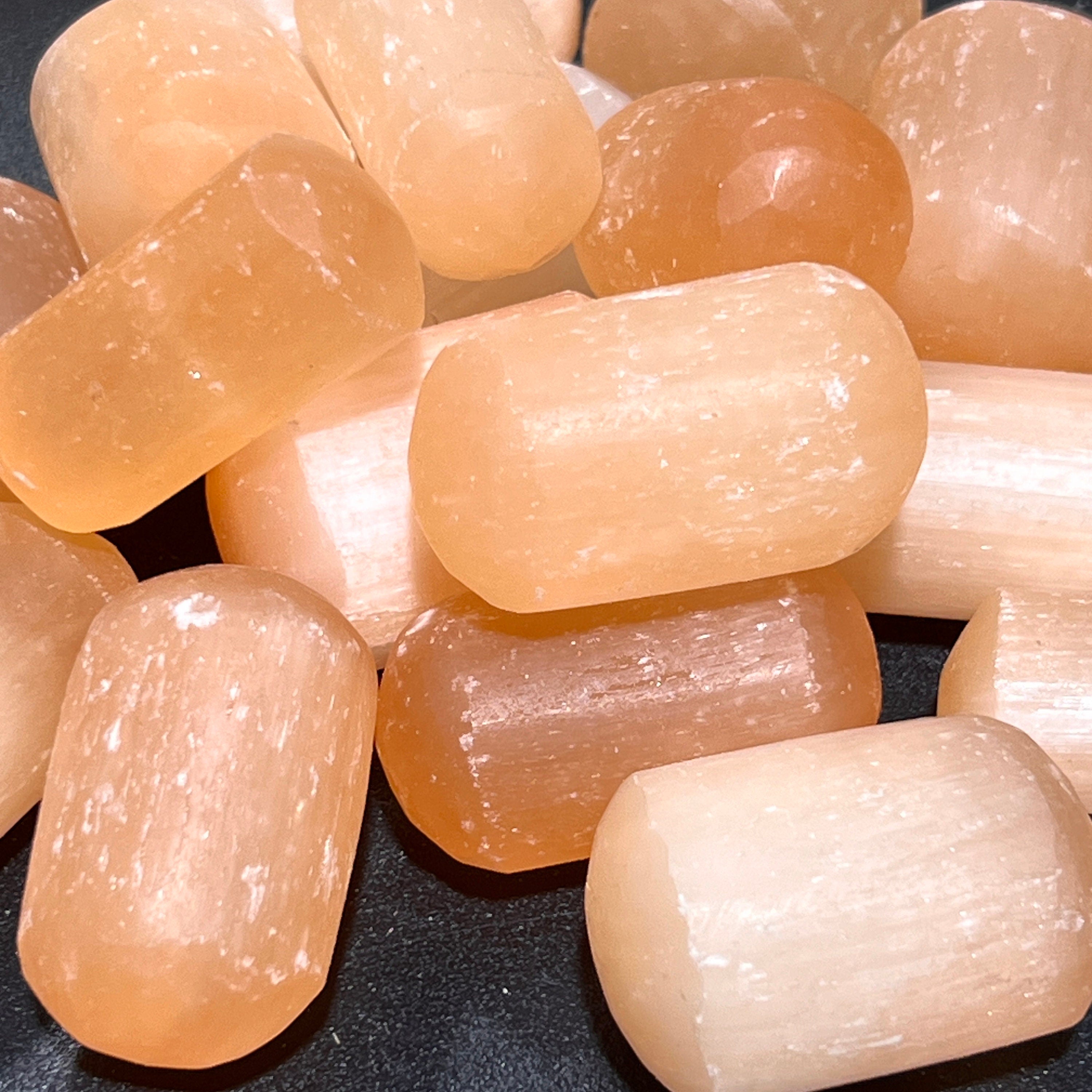 Orange Red Selenite Crystal Stones Wholesale | Imagination Station