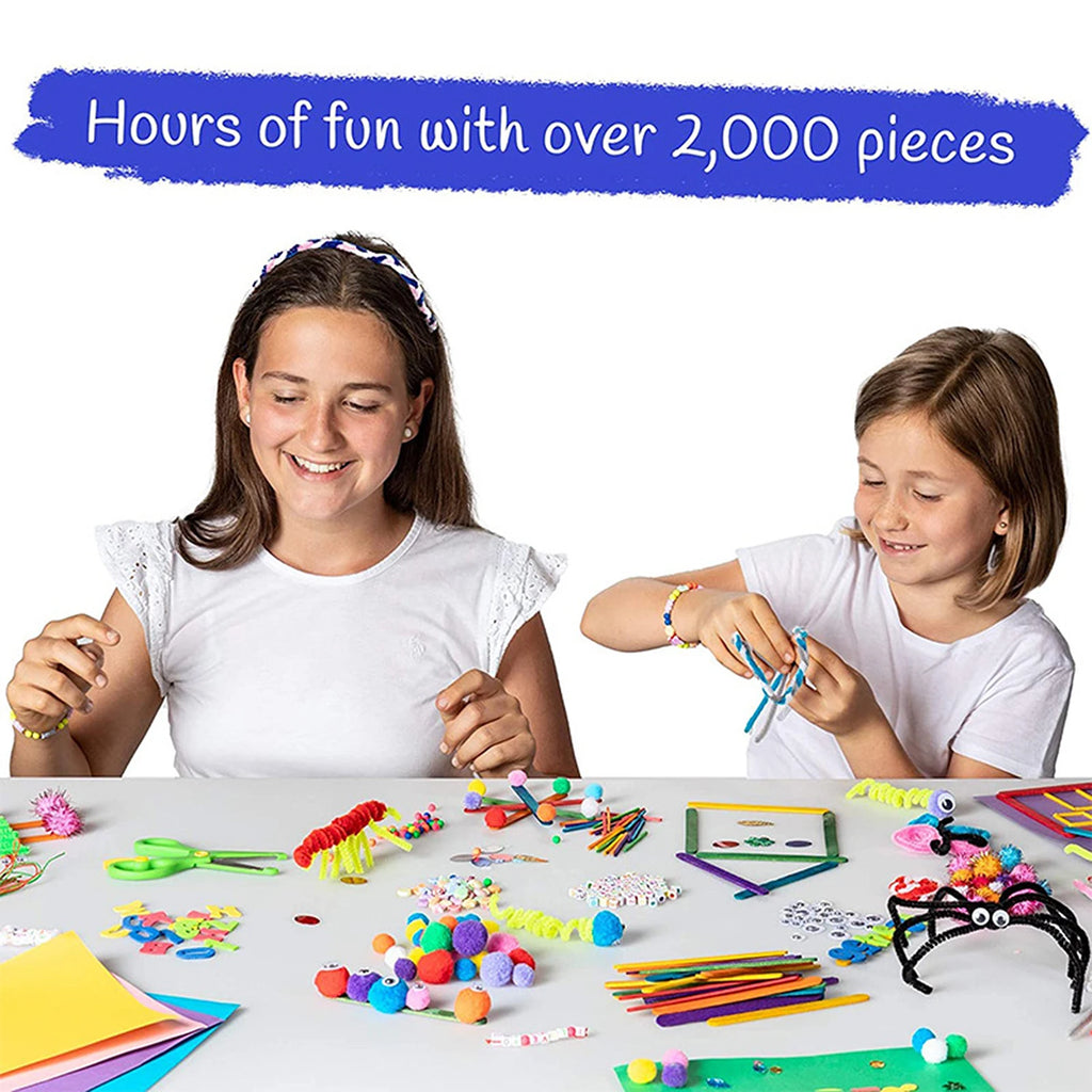 2000+ Piece DIY Arts & Crafts Supplies Kit | Ultimate Craft Bundle
