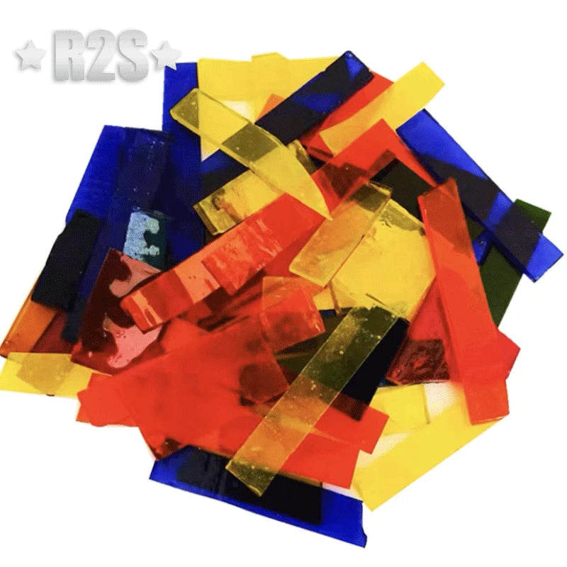 Stained Glass Mosaic Tile Set | 20 Color Options | Art Supplies