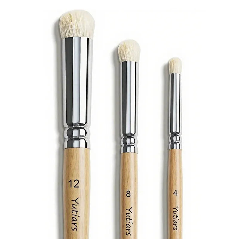 3-Piece Hobby Miniature Paint Brush Kit for Detail Work