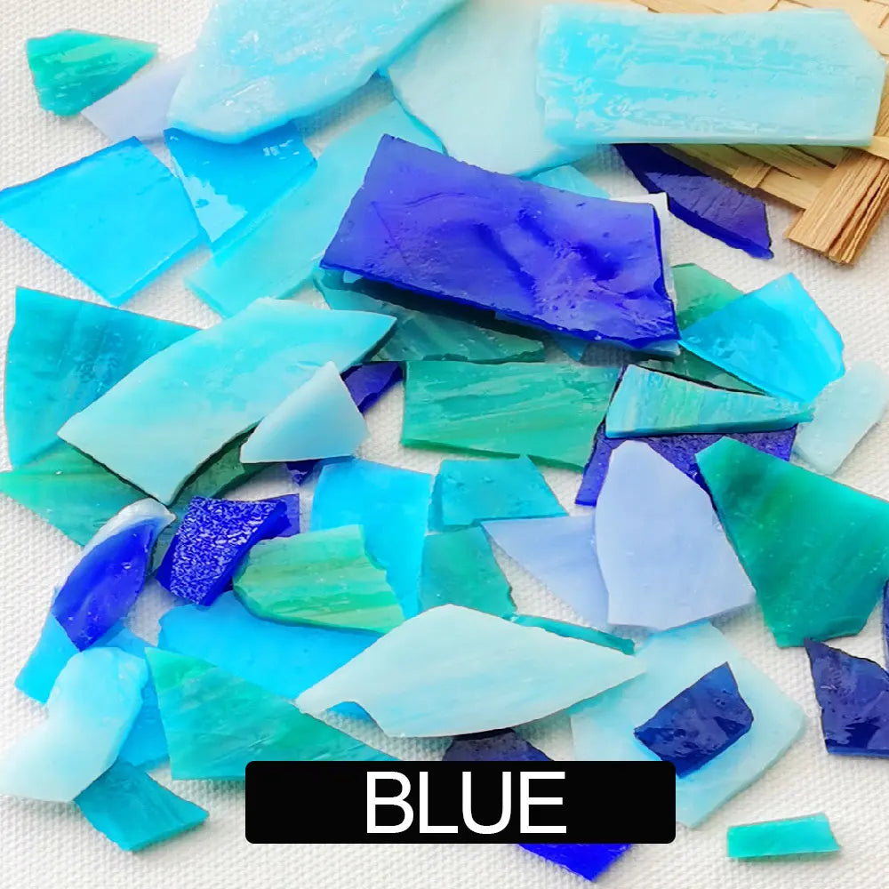 Stained Glass Mosaic Tile Set | 20 Color Options | Art Supplies