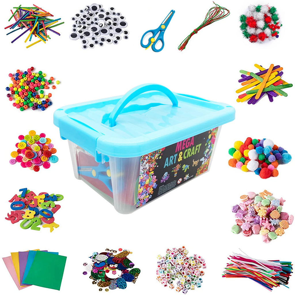 2000+ Piece DIY Arts & Crafts Supplies Kit | Ultimate Craft Bundle