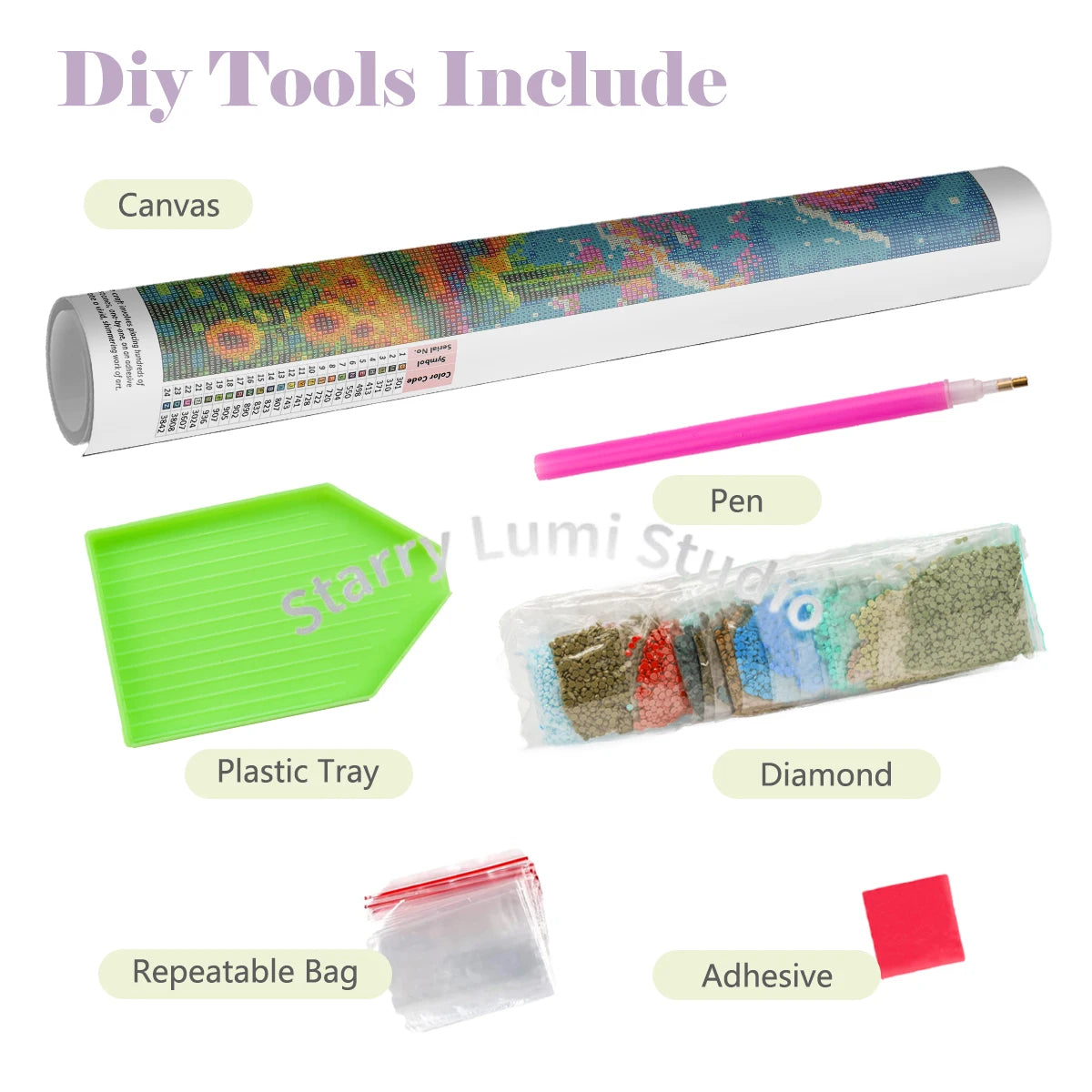 Diamond Painting Animals Kit – DIY Gem Art for Kids & Adults