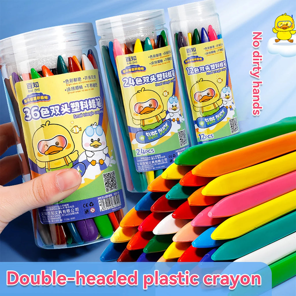 Prismatic Wands Double-Headed Crayon Set | 12, 24 & 36 Color Options