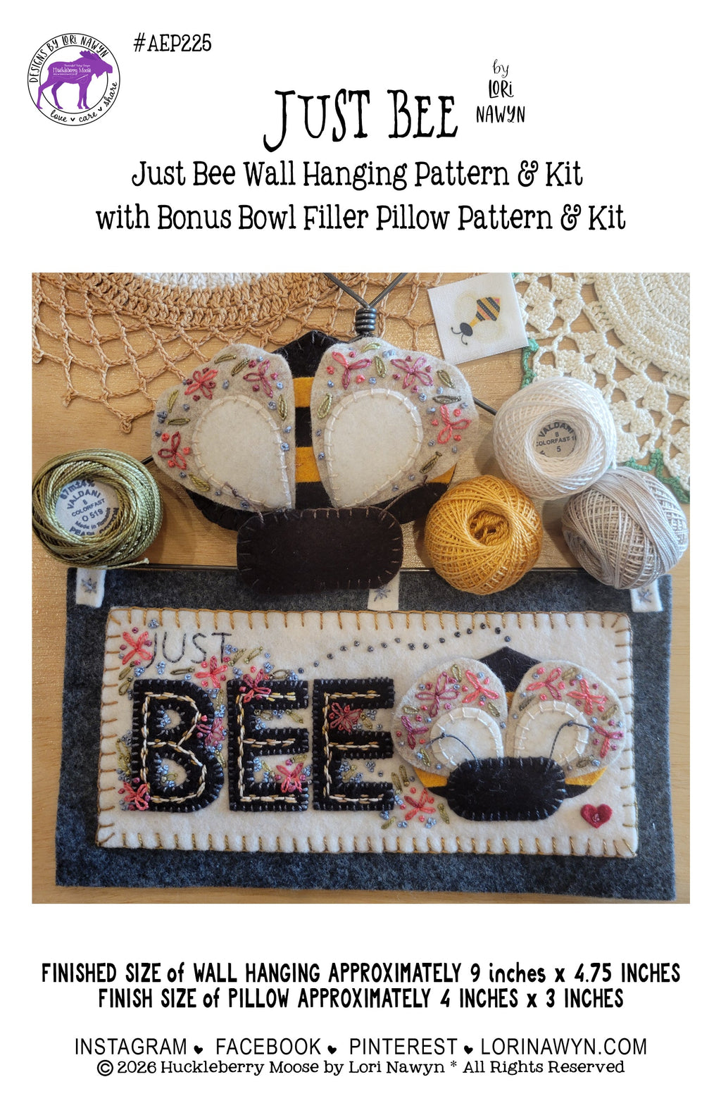 JUST BEE - Pattern or Kit
