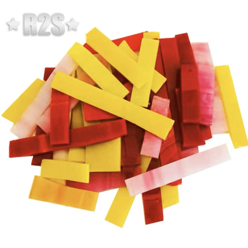 Stained Glass Mosaic Tile Set | 20 Color Options | Art Supplies