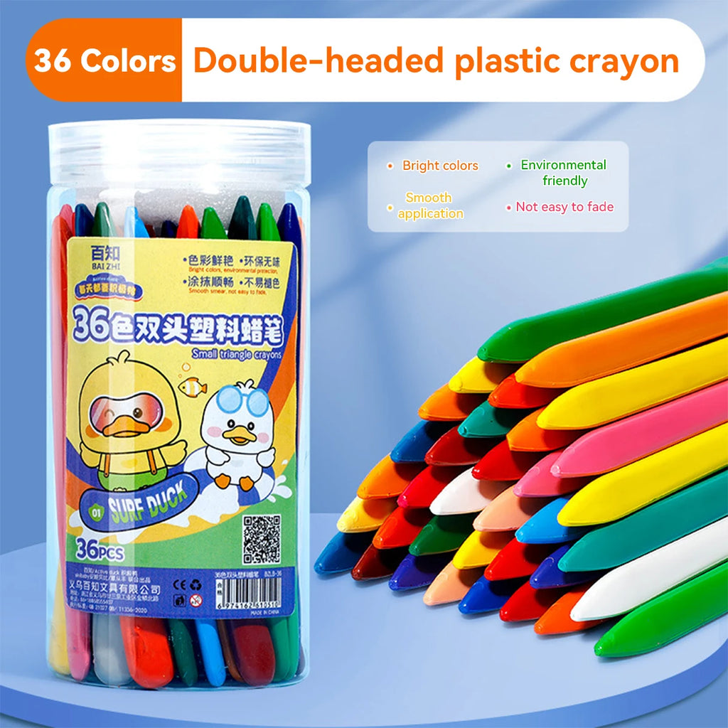 Prismatic Wands Double-Headed Crayon Set | 12, 24 & 36 Color Options