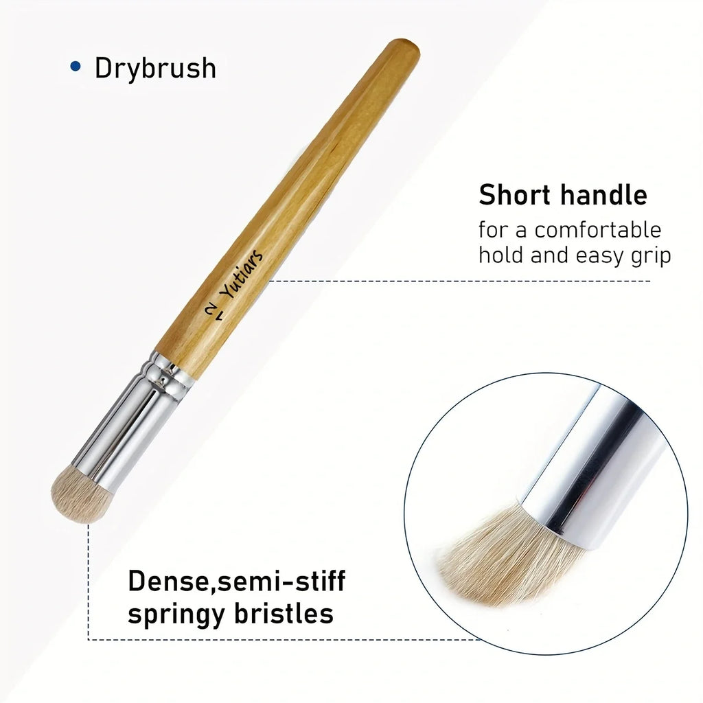 3-Piece Hobby Miniature Paint Brush Kit for Detail Work