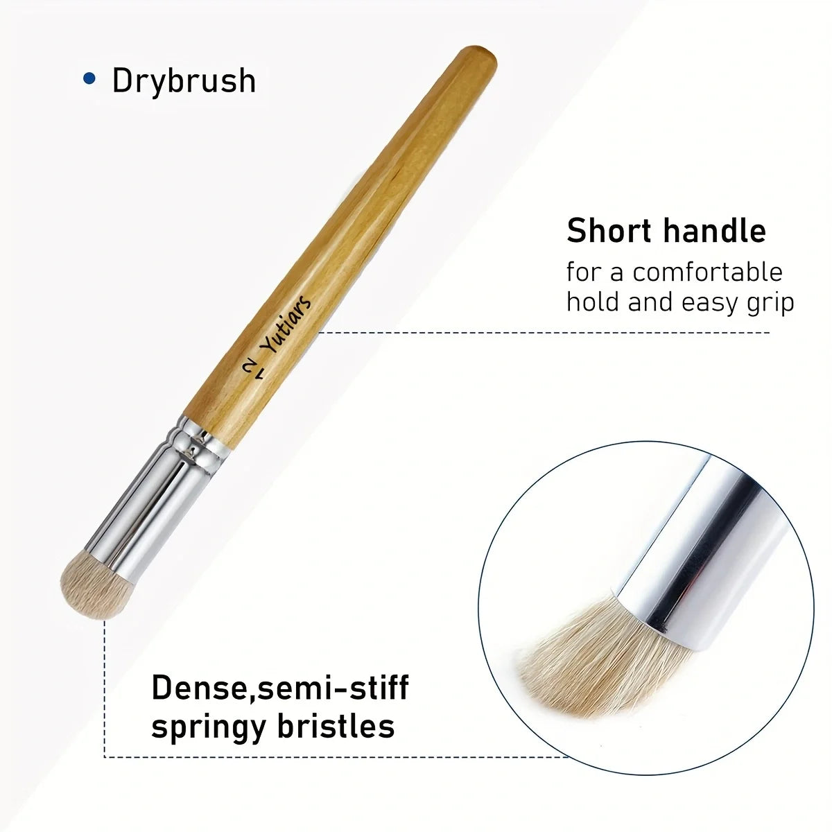 3-Piece Hobby Miniature Paint Brush Kit for Detail Work