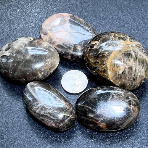 Black Moonstone Palm Stone | Imagination Station