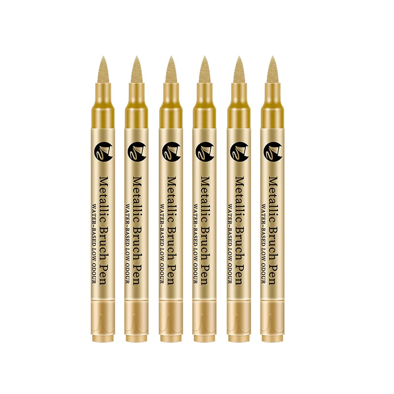 Gold & Silver Paint Marker Pens – 2 to 12 Pack