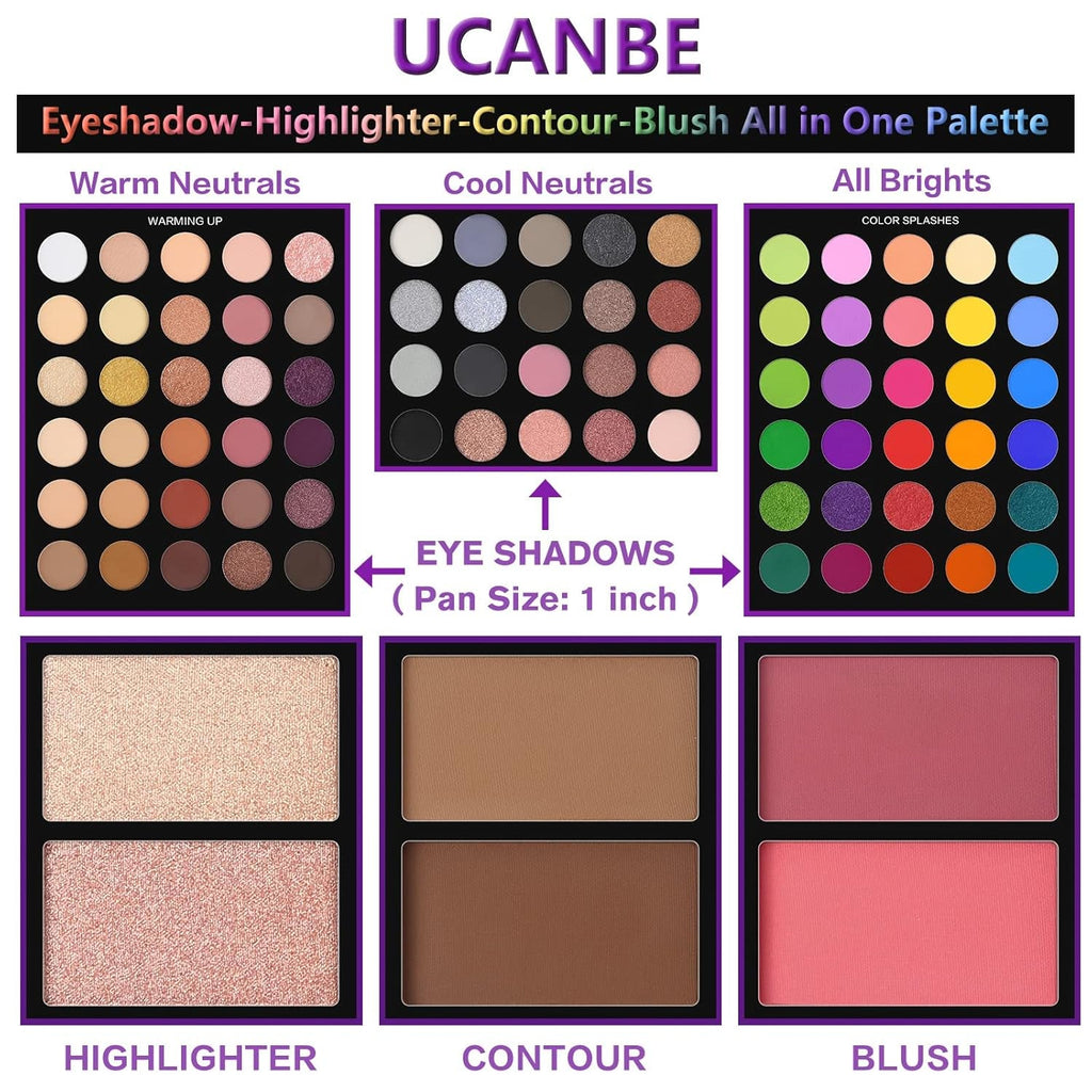 86-Color Eyeshadow Palette & Brush Set | Imagination Station