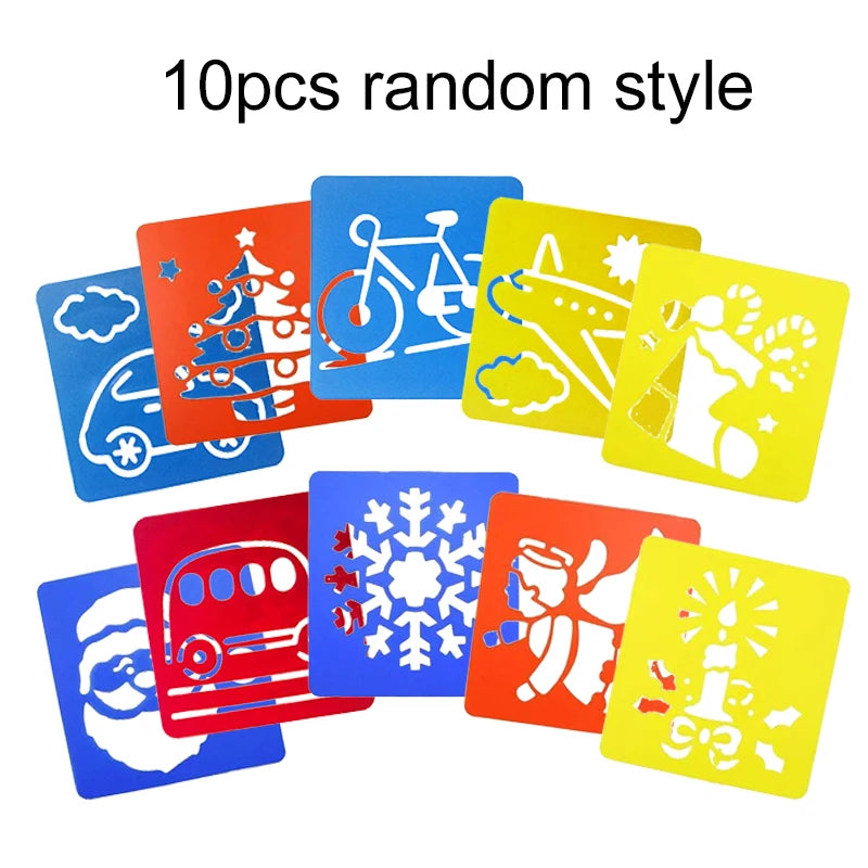 Painting Templates Set – 10 or 20 Piece Stencil Kit for Art