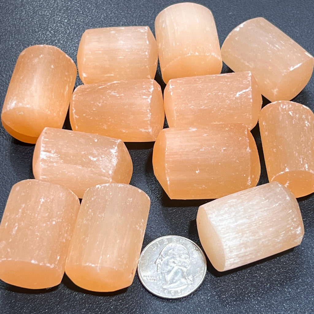 Orange Red Selenite Crystal Stones Wholesale | Imagination Station
