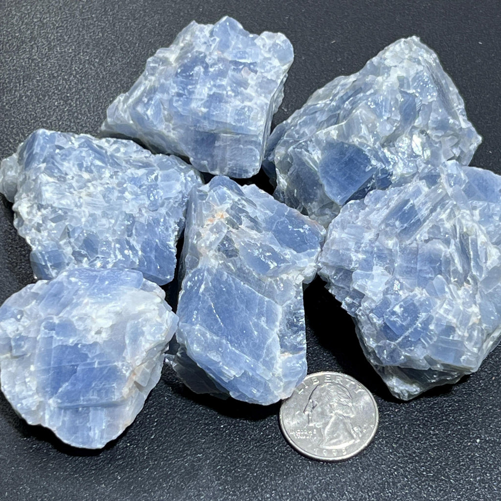 Blue Calcite Raw Crystal Stones Imagination Station