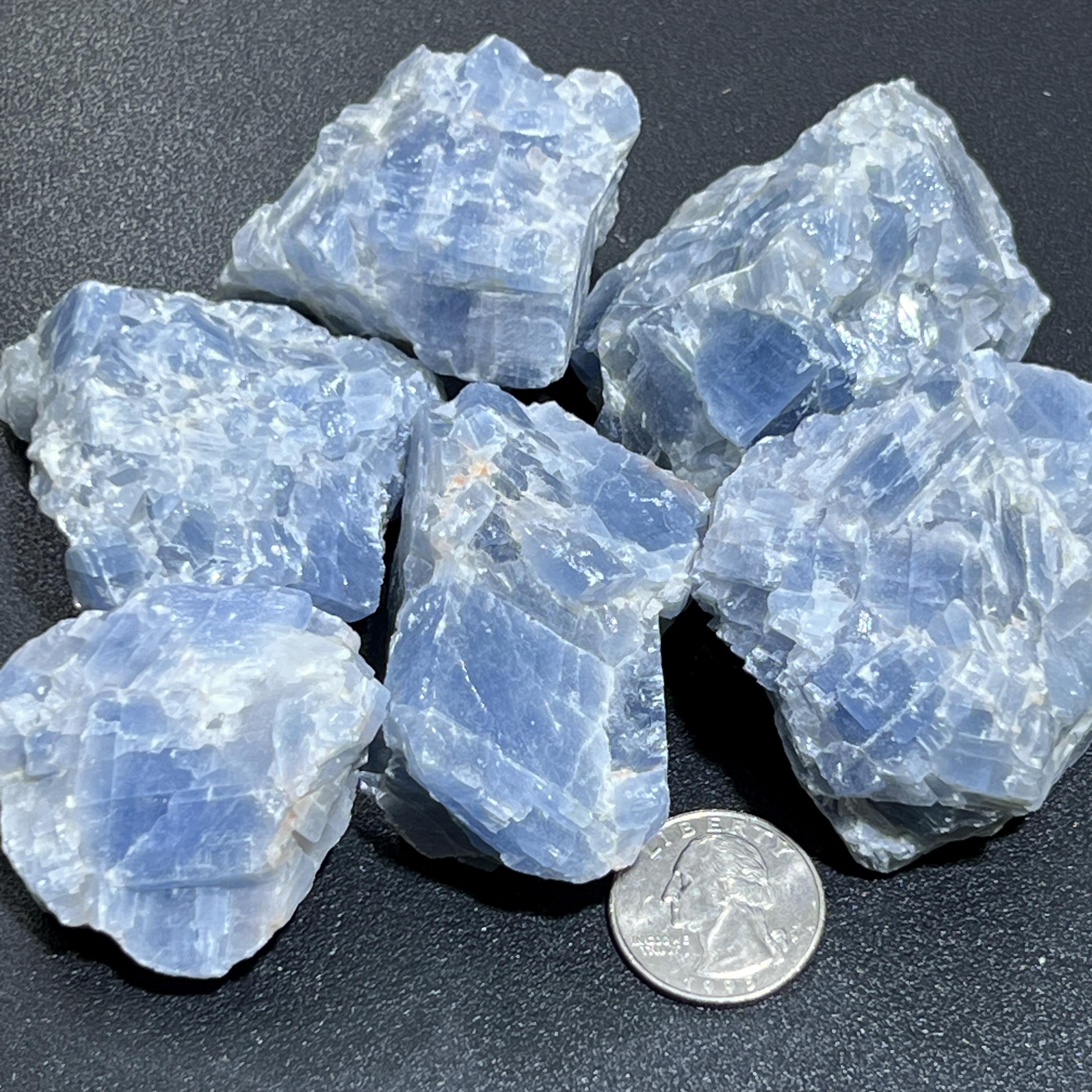 Blue Calcite Raw Crystal Stones Imagination Station