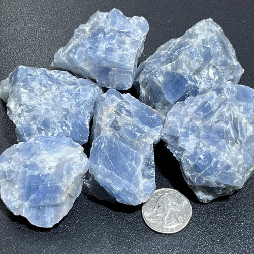 Blue Calcite Raw Crystal Stones Imagination Station