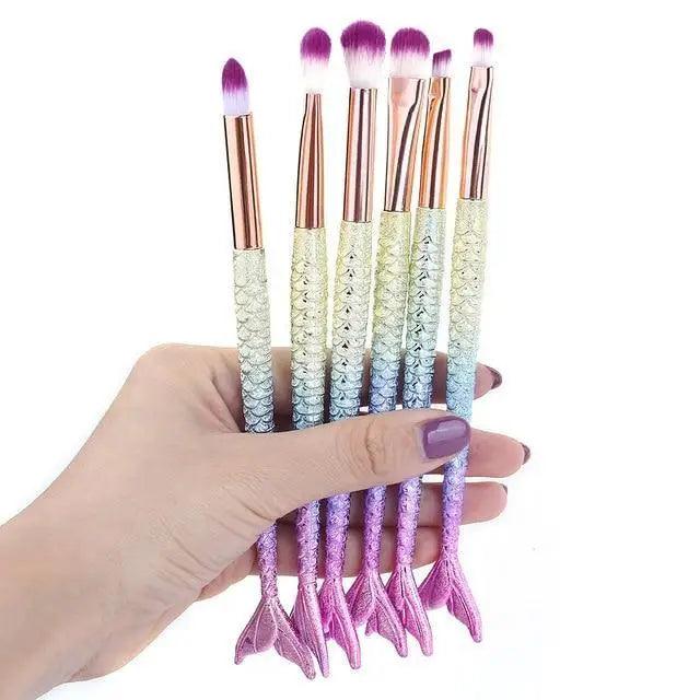 Mermaid Glow Makeup Brush Set | Imagination Station