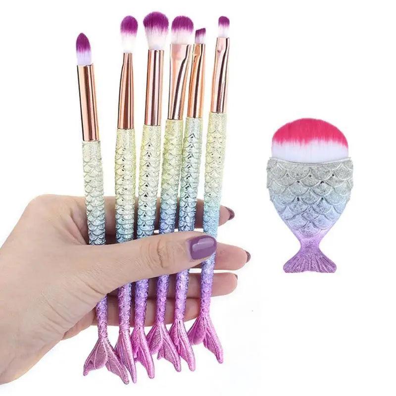 Mermaid Glow Makeup Brush Set | Imagination Station