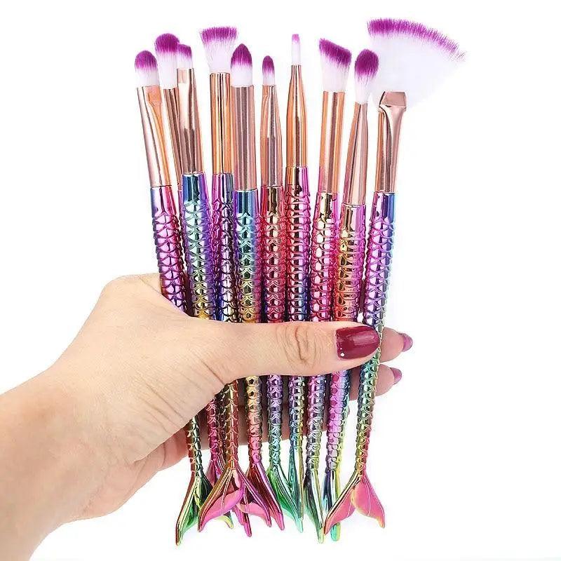 Mermaid Glow Makeup Brush Set | Imagination Station
