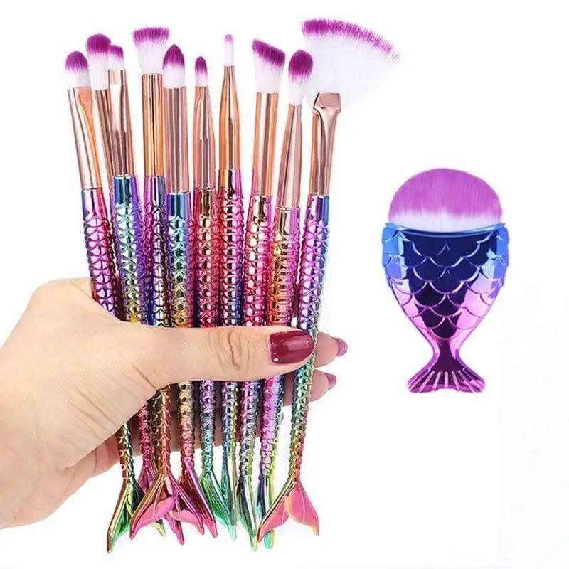 Mermaid Glow Makeup Brush Set | Imagination Station