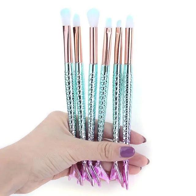 Mermaid Glow Makeup Brush Set | Imagination Station