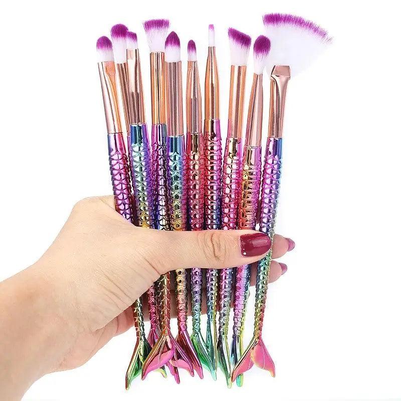Mermaid Glow Makeup Brush Set | Imagination Station