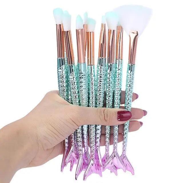 Mermaid Glow Makeup Brush Set | Imagination Station