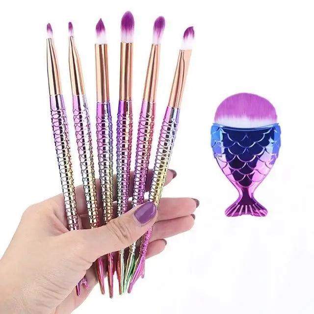 Mermaid Glow Makeup Brush Set | Imagination Station
