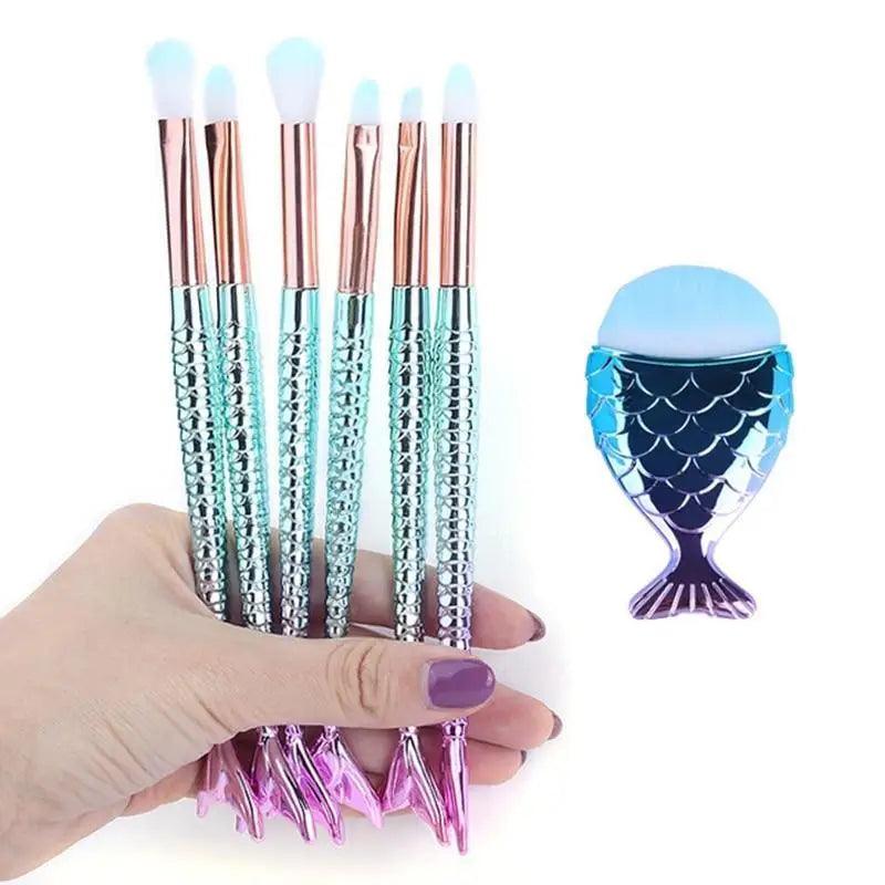 Mermaid Glow Makeup Brush Set | Imagination Station