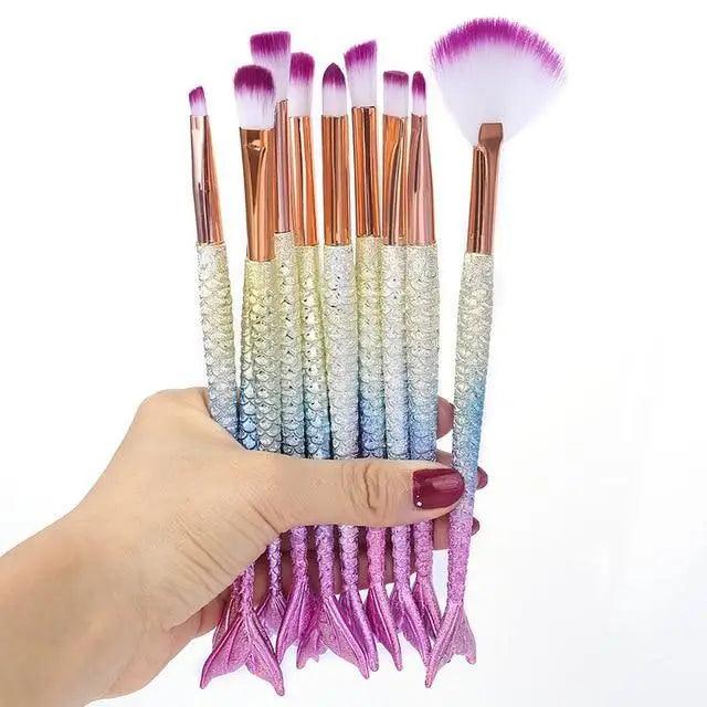 Mermaid Glow Makeup Brush Set | Imagination Station