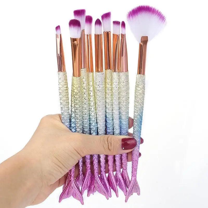 Mermaid Glow Makeup Brush Set | Imagination Station
