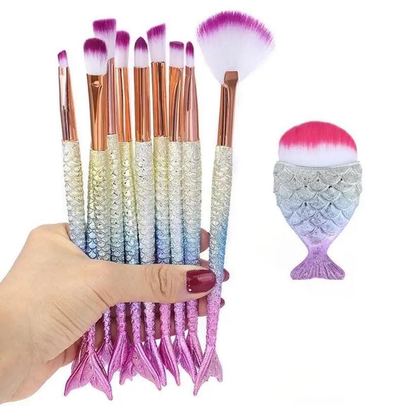 Mermaid Glow Makeup Brush Set | Imagination Station