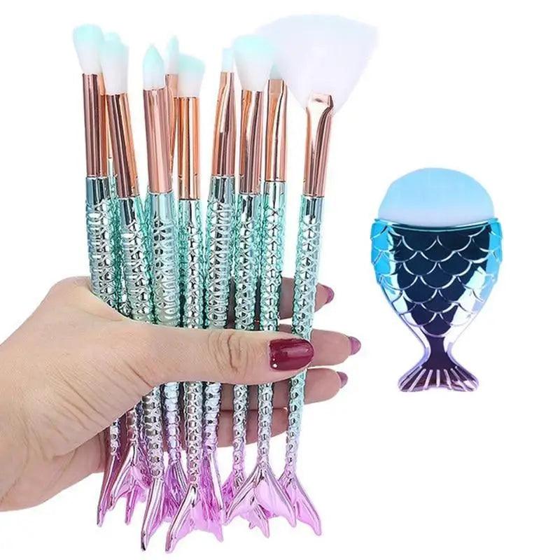 Mermaid Glow Makeup Brush Set | Imagination Station
