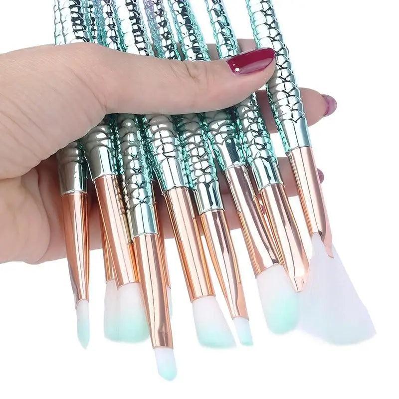 Mermaid Glow Makeup Brush Set | Imagination Station