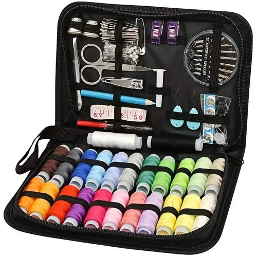Sewing Kit With 100 Sewing Supplies And Accessories - 24-Color Threads - Imagination station
