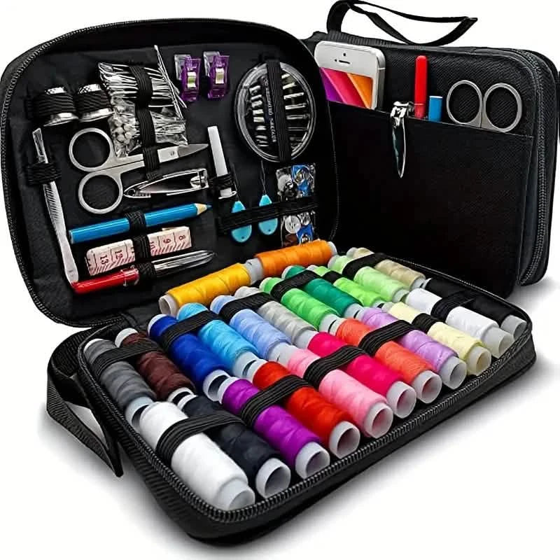 Sewing Kit With 100 Sewing Supplies And Accessories - 24-Color Threads - Imagination station